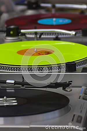 Turntables Editorial Stock Photo